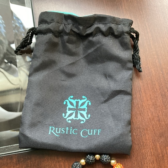 EUC orange & black Rustic Cuff bracelet w/ RC dust bag - Picture 6 of 7